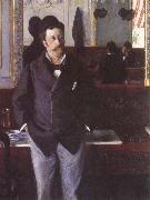 Gustave Caillebotte In a Cafe painting